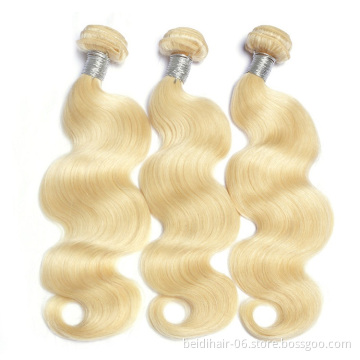 613 bundles blonde hair virgin remy unprocessed indian human hair blonde body weave straight hair wholesale